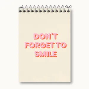 دفتر یادداشت Don’t Forget To Smile