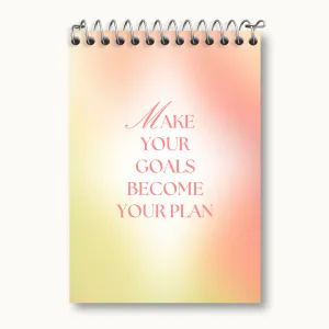 دفتر یادداشت Make Your Goals Become Your Plan