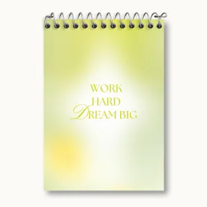 دفتر یادداشت Work Hard Dream Big