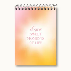 دفتر یادداشت Enjoy Sweet Moments Of Life