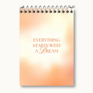 دفتر یادداشت Everything Starts With A Dream