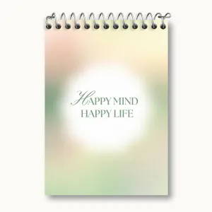 دفتر یادداشت Happy Mind Happy Life