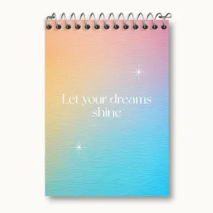 دفتر یادداشت Let Your Dreams Shine