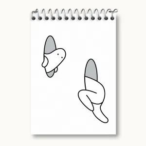 دفتر یادداشت شکلک فانتزی