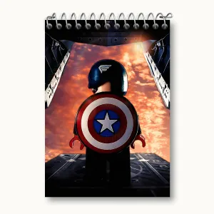 دفتر یادداشت کاپیتان آمریکا مارول (Marvel)