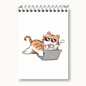 دفتر یادداشت گربه کیوت