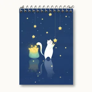 دفتر یادداشت گربه و ستاره
