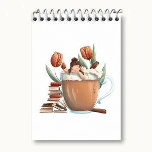 دفتر یادداشت دختر و کتاب