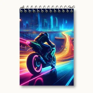 دفتر یادداشت موتور سوار