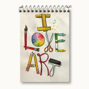 دفتر یادداشت I Love Art