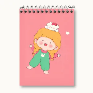 دفتر یادداشت دخترانه کیوت