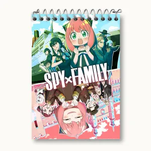 دفتر یادداشت انیمه اسپای ایکس فمیلی (Spy x Family)