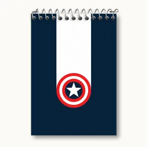 دفتر یادداشت کاپیتان آمریکا مارول (Marvel)