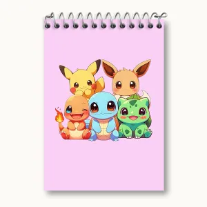 دفتر یادداشت انیمه پوکمون (Pokemon)