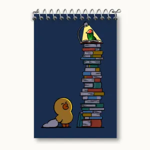 دفتر یادداشت جوجه و کرم کتاب