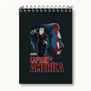 دفتر یادداشت کاپیتان آمریکا مارول (Marvel)
