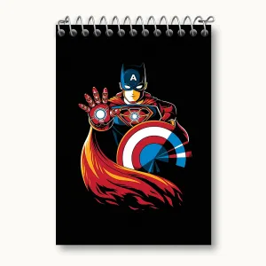 دفتر یادداشت کاپیتان آمریکا مارول (Marvel)