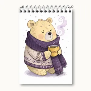 دفتر یادداشت خرس بامزه
