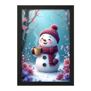 تابلو آدم برفی بامزه