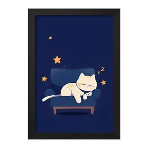 تابلو گربه خواب