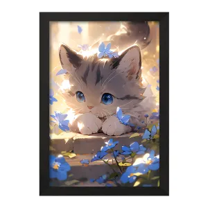 تابلو گربه ی کیوت