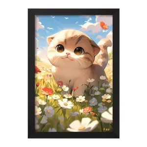 تابلو گربه ی کیوت