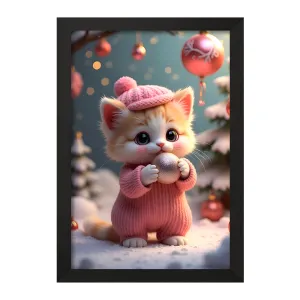 تابلو گربه کیوت