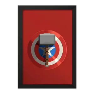 تابلو کاپیتان آمریکایی مارول (Marvel)