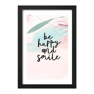تابلو Be Happy And Smile