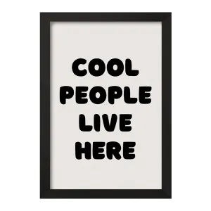 تابلو Cool People Live Here