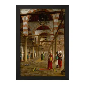 تابلو نقاشی نماز در مسجد اثر ژان لئون ژروم