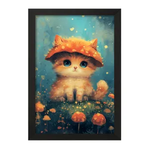 تابلو گربه بامزه