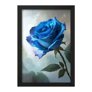 تابلو گل رز آبی
