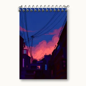 دفتر یادداشت منظره غروب