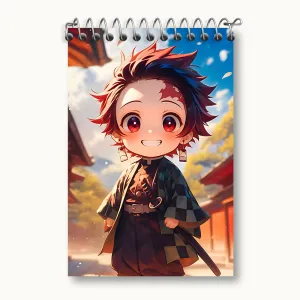 دفتر یادداشت تانجیرو انیمه شیطان کش (Demon Slayer)