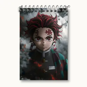دفتر یادداشت تانجیرو انیمه شیطان کش (Demon Slayer)