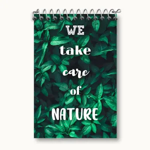 دفتر یادداشت We Take Care Of Nature