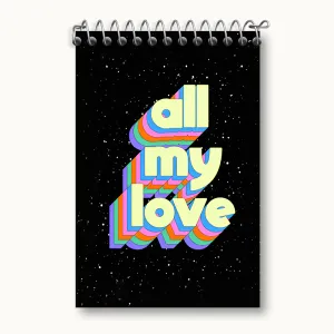 دفتر یادداشت All My Love