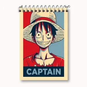 دفتر یادداشت لوفی انیمه وان پیس (One Piece)
