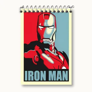 دفتر یادداشت مرد آهنی مارول (Marvel)