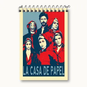 دفتر یادداشت خانه کاغذی (Money Heist)