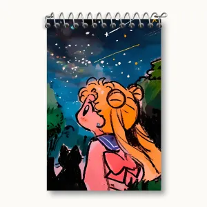 دفتر یادداشت چیبیوسا انیمه سیلور مون (Sailor Moon)