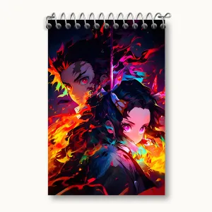 دفتر یادداشت انیمه شیطان کش (Demon Slayer)