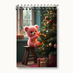 دفتر یادداشت خرس و درخت کریسمس