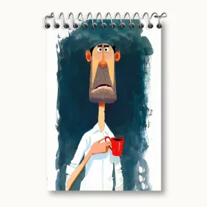 دفتر یادداشت مرد متعجب