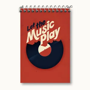 دفتر یادداشت Let The Music Play