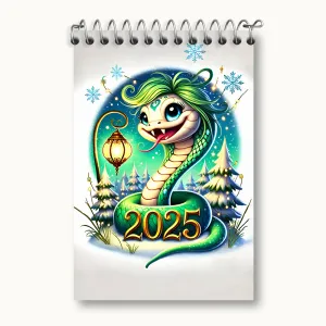 دفتر یادداشت سال مار 2025 میلادی