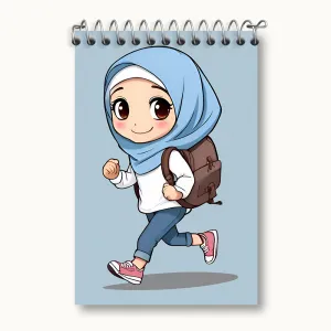 دفتر یادداشت دخترانه باحجاب