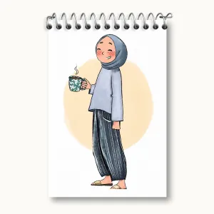 دفتر یادداشت دخترانه با حجاب