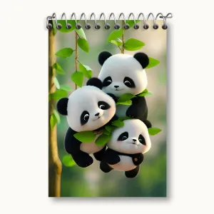 دفتر یادداشت بچه پانداهای کیوت
